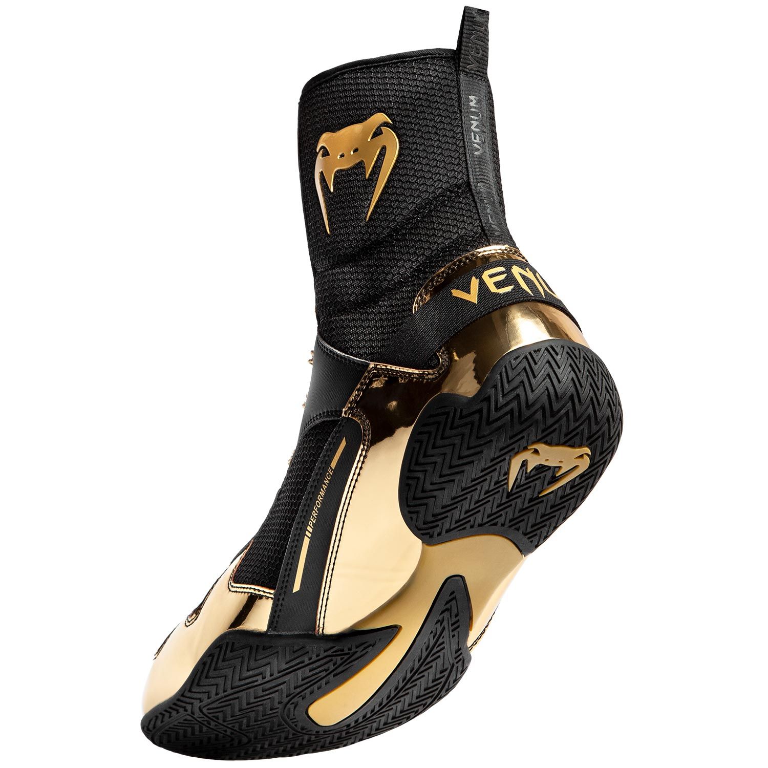 Venum Elite Boxing Shoes Black/Gold Europe
